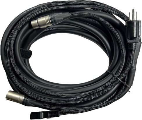 Lase 30 FT (9.14m) Siamese Cable AC Power & XLR كابل الصوت لمكبرات الصوت in Saudi Arabia