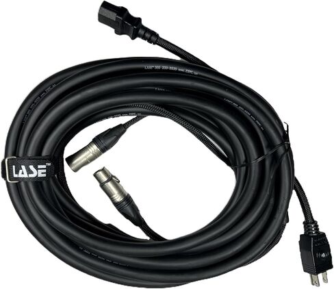 Lase 30 FT (9.14m) Siamese Cable AC Power & XLR كابل الصوت لمكبرات الصوت in Saudi Arabia