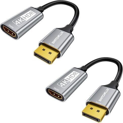 Active DisplayPort to HDMI Adapter (4K@60Hz,1440P/2K@120Hz) Uni-Directional DP 1.2 to HDMI 2.0 Converter,Male to Female,Compatible with AMD,NVIDIA,Desktops,and Gaming Monitors-5 Pack in Saudi Arabia