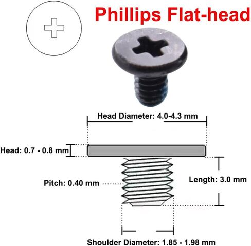 10x M2x3mm M.2 SSD Phillips رأس مسطح برغي مع استبدال النيكل ل Dell HP Lenovo Asus Acer Laptop ، بطاقة WiFi ، Cooling Heastink in Kuwait