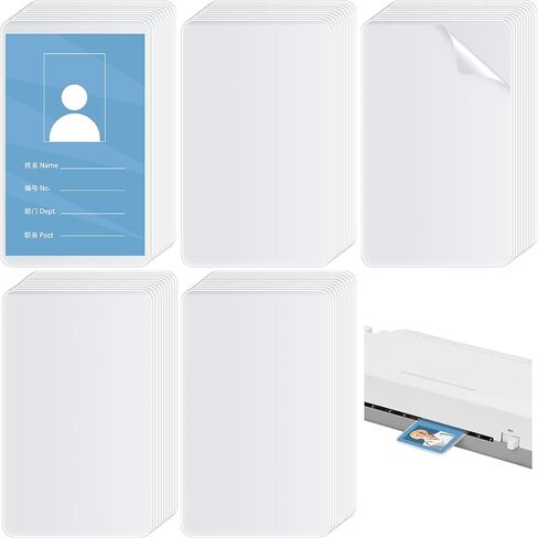 800 Pack 5mil 2.25“x3.75" Thermal Laminating Pouches Badge Laminate Pouches Clear Laminated Luggage Tags Printable Laminated Paper Sheet for Business Permits Cards in Saudi Arabia