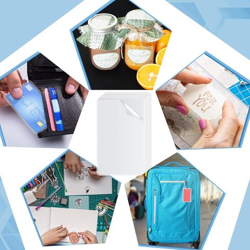 800 Pack 5mil 2.25“x3.75" Thermal Laminating Pouches Badge Laminate Pouches Clear Laminated Luggage Tags Printable Laminated Paper Sheet for Business Permits Cards in Saudi Arabia