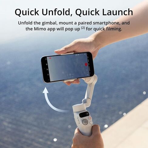 DJI Osmo Mobile 7 Gimbal Satilizer for iPhone و Android و Tripod مدمج و 3 محاور Gimbal و Activetrack 7.0 و ShotGuides ، 10 ساعات ، شحن الهاتف + شاحن محمول + مجموعة ميكروف in Saudi Arabia