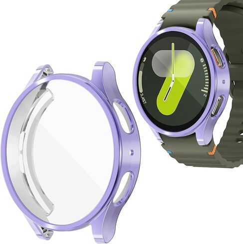 Wugongyan Case Compatible with Samsung Galaxy Watch 7 40mm Screen Protector Case Flexible Soft TPU All-Around Protective Face Cover for Galaxy Watch 7 Accessories(Gold, 40mm) in Saudi Arabia