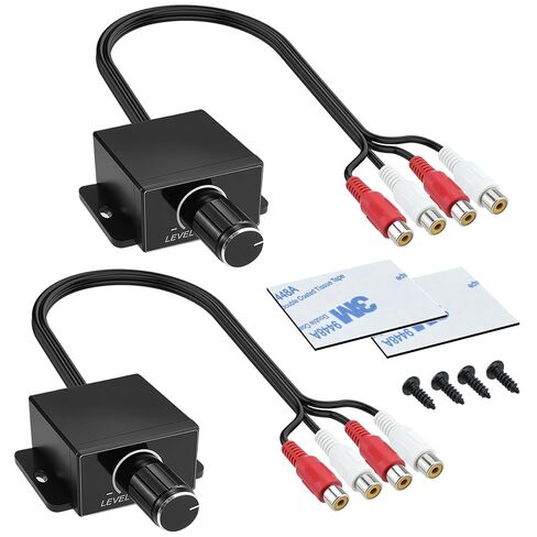 1Pcs Universal Car RCA Level Controller Amplifier, RCA Bass Knob in Saudi Arabia