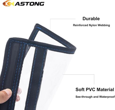 2 Layer Water-resistant Fishing Bait PVC Clear Storage Bag BaitShield Tackle Bag Storage for Bait Tackle Lures Soft Plastics and Fishing Gear Large Capacity 2 Size (1Pc Medium+1Pc Large) in Saudi Arabia