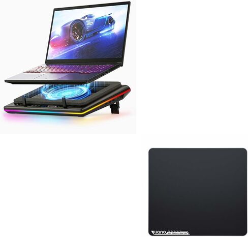 Llano Build Cooler Bundle with Glass Mousepad حجم كبير 17.7 "× 15.8" in Saudi Arabia