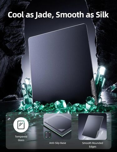 Llano Build Cooler Bundle with Glass Mousepad حجم كبير 17.7 "× 15.8" in Saudi Arabia