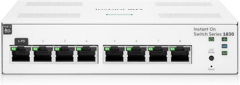 Aruba Instant في 1830 8-Port GB Smart Switch | بلا مروحة | الحبل الأمريكي (JL810A#ABA) in Saudi Arabia