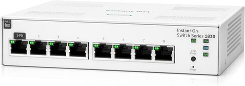 Aruba Instant في 1830 8-Port GB Smart Switch | بلا مروحة | الحبل الأمريكي (JL810A#ABA) in Saudi Arabia