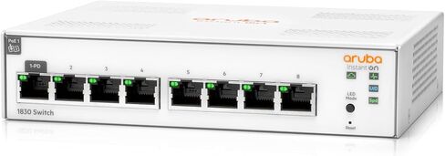 Aruba Instant في 1830 8-Port GB Smart Switch | بلا مروحة | الحبل الأمريكي (JL810A#ABA) in Saudi Arabia