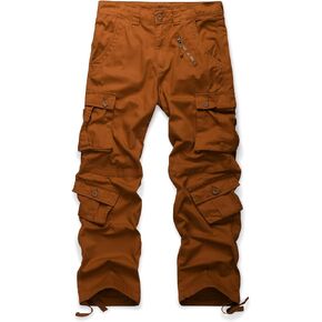 Men's Hiking Cargo Work Pants with 8 Pockets for Casual Army Combat Tactical in Kuwait