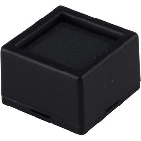 12 Gem Jars - Black Square Glass Top with 2-sided Foam Insert Gemstones Jewelry Display