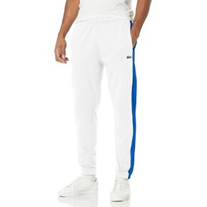 Lacoste Men's Side Stripe Brushed Fleece Tapered Joggers in Saudi Arabia
