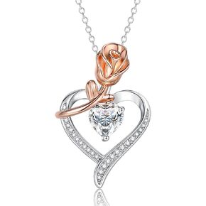 IDASANY Valentine's Day Gifts Necklaces for Women Girlfriend Wife | Sterling Silver Infinity Love Heart Pendant Necklace Romantic Anniversary Birthday Gift for Her