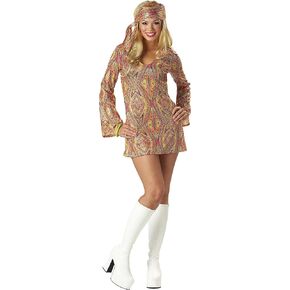 Adult Disco Dolly 70s Costume