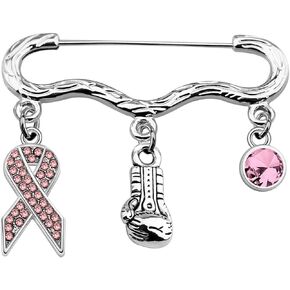 CENWA Breast Cancer Awareness Gift Pink Ribbon Pin Breast Cancer Survivor Gifts Breast Cancer Support Jewelry