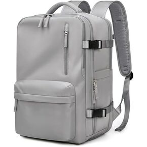 Women Travel Backpack,16 Inch Expanded 39L USB Charging Business Laptop Backpack with Shoe Bag,waterproof hiking outdoor Backpack(black)