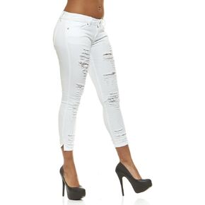 V.I.P. JEANS Women's Juniors Plus Size Ripped Slits Distressed High Waisted Exposed Buttons