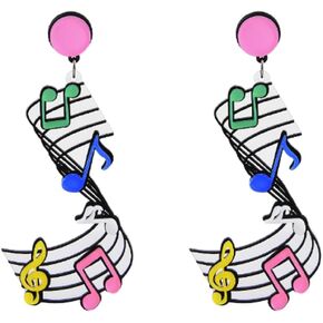 Music Notes Muscial Notes Piano Novelty Cute Dangle Cute Pretty Earrings
