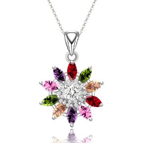 LMXXVJ Necklace Pendant for Women,Teardrop Necklace Birthstone Necklace Pendant Jewelry Anniversary/Birthday Gift for Mom Wife Friend,18" + 2" in Kuwait