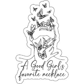 A Good Girl's Favorite Necklace Sticker, Smutty, Girls Love Readings, Dark Romance, Smut, Kindle Sticker, Spicy Books Decals, Bookish (2inch)