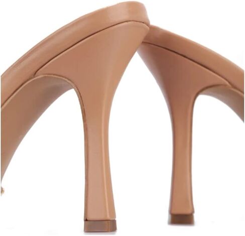 Cape Robbin Tilio Sexy Stiletto High Heels for Women, Square Open Toe Shoes Heels in Saudi Arabia