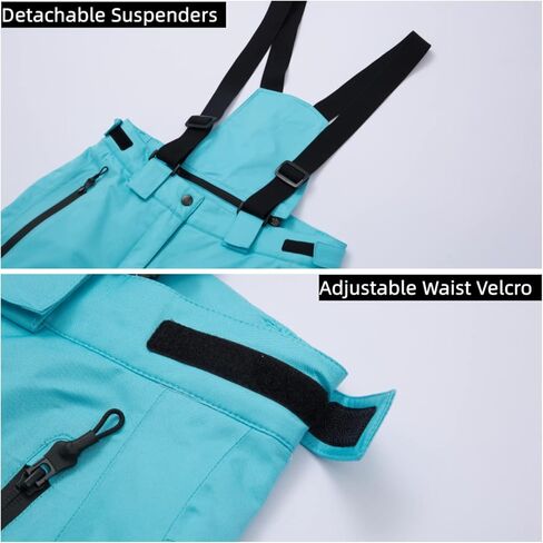 سراويل تزلج نسائية مقاومة للماء على الجليد، سراويل تزلج مقاومة للرياح، سراويل تزلج أنيقة للشتاء الدافئ للنساء in Kuwait