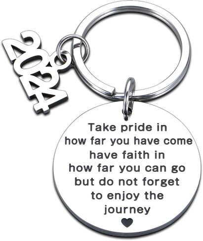 Class of 2024 Graduation Unique Gifts for Him Her Christmas Stocking Stuffer Inspirational Middle High College School for Women Men Religious Keychain Daughter Son Master Nurse Students Gift Birthday in Kuwait