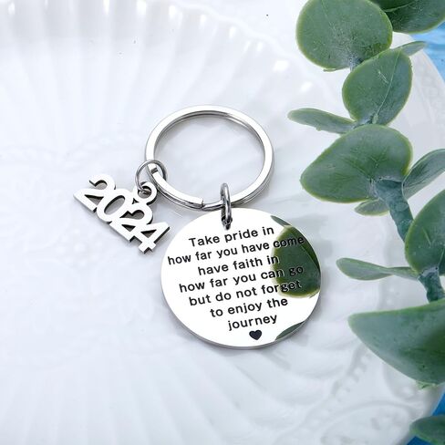 Class of 2024 Graduation Unique Gifts for Him Her Christmas Stocking Stuffer Inspirational Middle High College School for Women Men Religious Keychain Daughter Son Master Nurse Students Gift Birthday in Kuwait