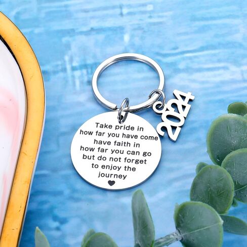 Class of 2024 Graduation Unique Gifts for Him Her Christmas Stocking Stuffer Inspirational Middle High College School for Women Men Religious Keychain Daughter Son Master Nurse Students Gift Birthday in Kuwait