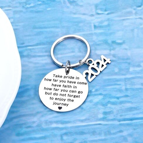 Class of 2024 Graduation Unique Gifts for Him Her Christmas Stocking Stuffer Inspirational Middle High College School for Women Men Religious Keychain Daughter Son Master Nurse Students Gift Birthday in Kuwait
