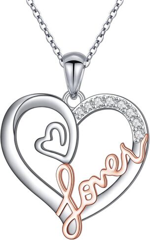 قلادة العشاق من الفضة الإسترليني ذات الطبقات قلادة على شكل قلب لمحبي الموسيقى هدايا مستوحاة من هدايا المعجبين مجوهرات الزي للحفلات الموسيقية in Kuwait