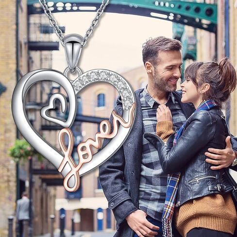قلادة العشاق من الفضة الإسترليني ذات الطبقات قلادة على شكل قلب لمحبي الموسيقى هدايا مستوحاة من هدايا المعجبين مجوهرات الزي للحفلات الموسيقية in Kuwait