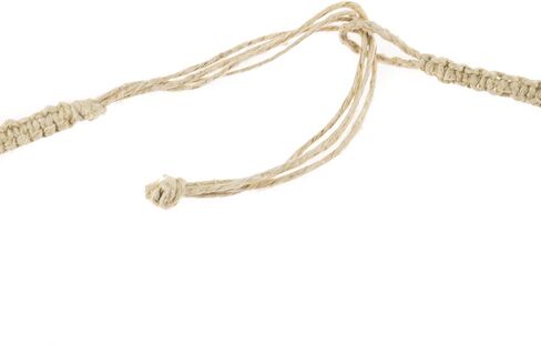 BlueRica Hemp Cord Choker Necklace with Cowrie Shells and Blue Fimo Beads in Saudi Arabia