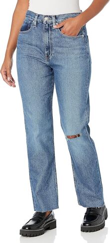 HUDSON Women's Jade High Rise Straight Leg Loose Fit Jean in Saudi Arabia