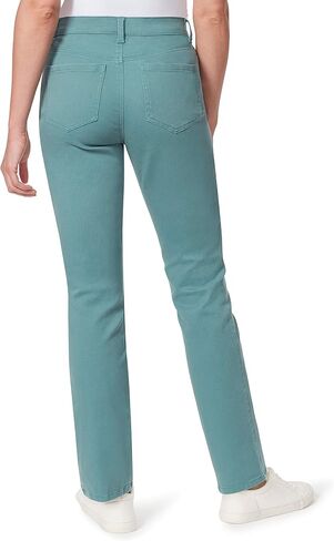 Gloria Vanderbilt Women's Amanda Classic High Rise Tapered Jean, Aegean Teal, 6 Short in Saudi Arabia