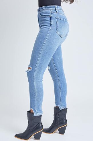YMI Women's Junior Vintage Dream High-Rise Straight Ankle Jean in Saudi Arabia