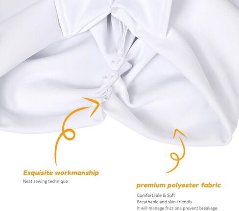 عمامة وغطاء راس للنساء، قبعات جمجمة، عمامة افريقية بعقدة زهرة مربوطة مسبقا، قبعة صغيرة للنساء in Kuwait