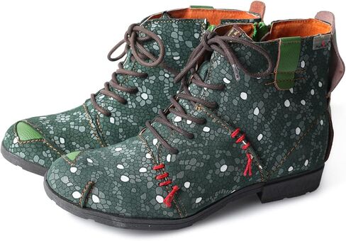 حذاء TMA EYES مصنوع يدويًا من الجلد بطبعة زهور in Kuwait