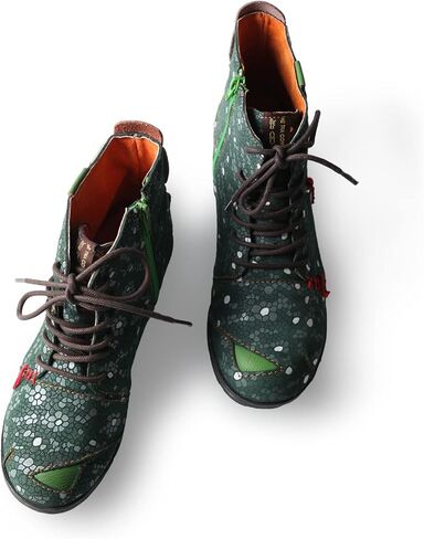 حذاء TMA EYES مصنوع يدويًا من الجلد بطبعة زهور in Kuwait