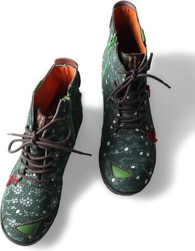 حذاء TMA EYES مصنوع يدويًا من الجلد بطبعة زهور in Kuwait