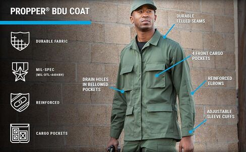 Propper Men's F545455-Men's BDU Coat in Saudi Arabia