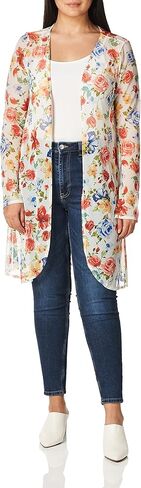 ستار فيكسن المرأة طويلة الأكمام خفيفة الوزن شبكة مفتوحة كارديجان سترة سترة سترة in Saudi Arabia