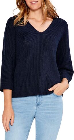 NIC+ZOE Women's Relaxed Shaker Knit Sweater in Saudi Arabia