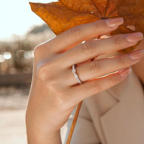 خاتم بعقدة مطلي بالذهب عيار 18 قيراط للنساء من الأم والابنة، هدايا مجوهرات لعيد الأم وعيد الميلاد للأم والابنة in Kuwait