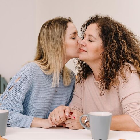 خاتم بعقدة مطلي بالذهب عيار 18 قيراط للنساء من الأم والابنة، هدايا مجوهرات لعيد الأم وعيد الميلاد للأم والابنة in Kuwait