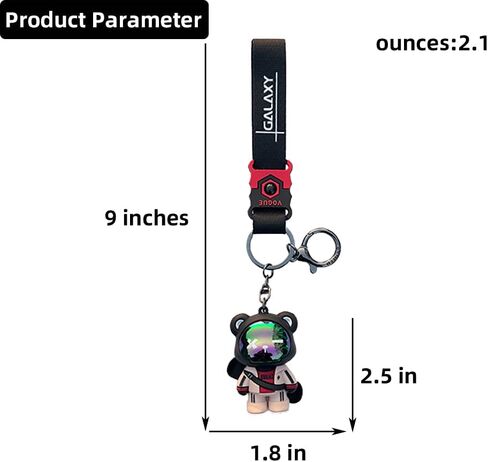 ملابس JINZHOUFZ الرائعة المتغيرة، سلسلة مفاتيح عصرية بشخصيات مختلفة للرجال والنساء in Kuwait