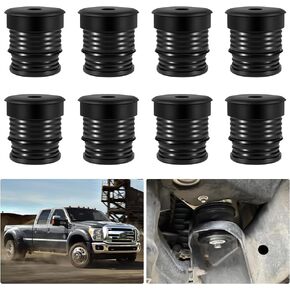 8PCS Silicone Body Mount Kit Fit for Ford F-250 F-350 Crew Cab 2008-2016 Silicone Body Mount Bushings Kit, Improve Bumpy Ride Durable Components Outperforms OEM and PU Mounts - Black