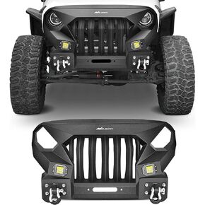 Nilight Roof Rack Cargo Basket with LED Light Bar Compatible with 2007-2025 Wrangler JK JL Unlimited & Gladiator JT 4 Door Hardtop, JKU JLU Luggage Rooftop Storage Carrier